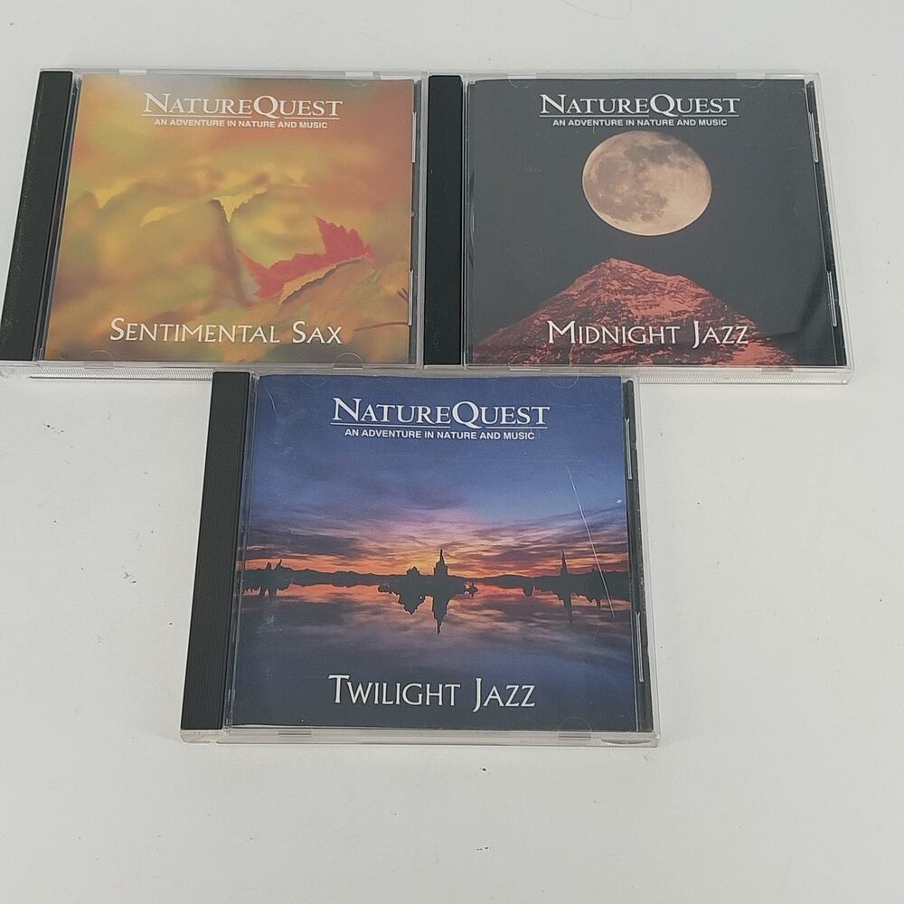 NatureQuest Sentimental Sax Midnight Jazz & Twilight Jazz 3 CD Relaxation 1990s